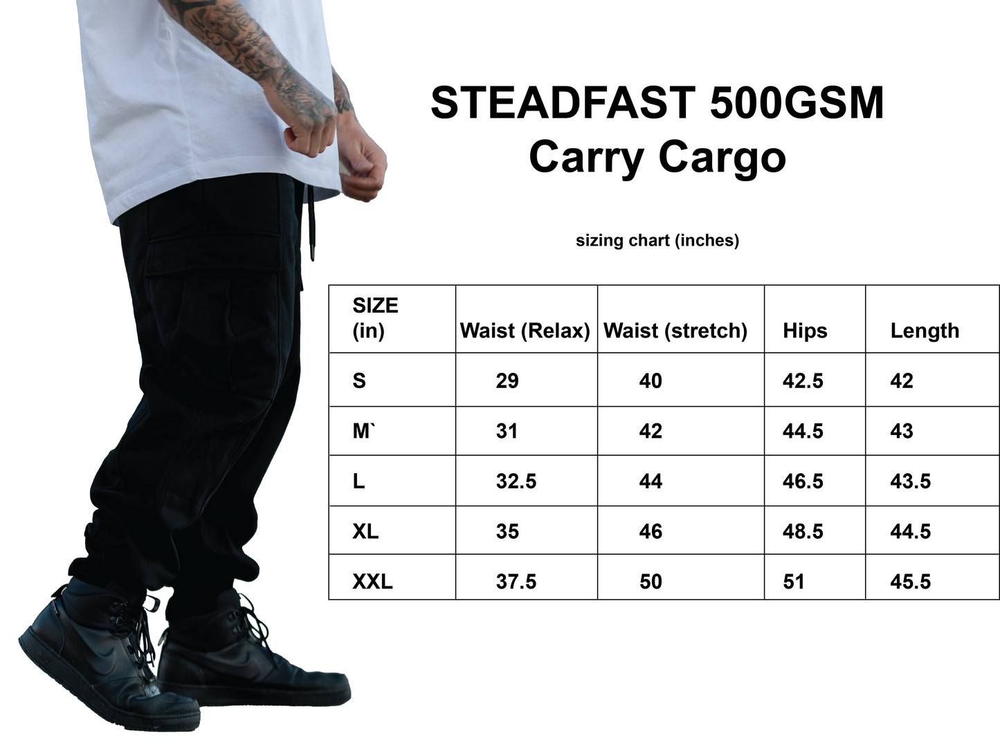 STEADFAST 500GSM CARGOS