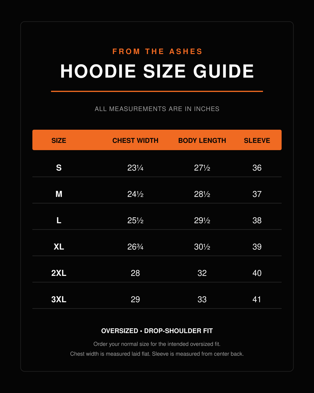 FROM THE ASHES // HOODIE